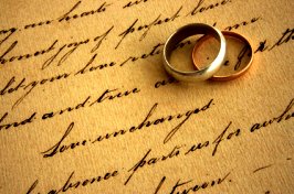Anniversary Poem with Wedding Rings