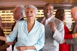 couple dancing at party